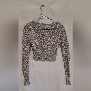 Urban Outfitters Long Sleeve Crop Top